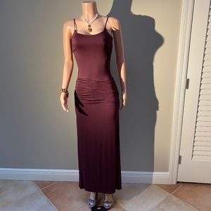 Sexy holiday dress…M.S.S.P. …Size S …wine/burgundy adjustable straps..